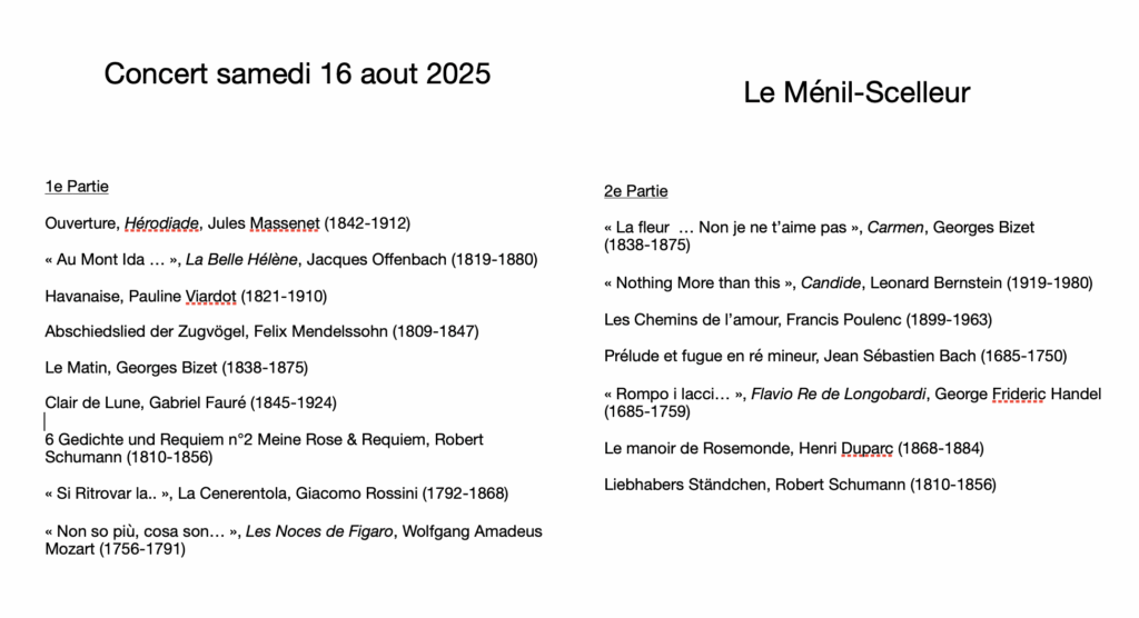Nos Amis 1 recital lyrique menil scelleur